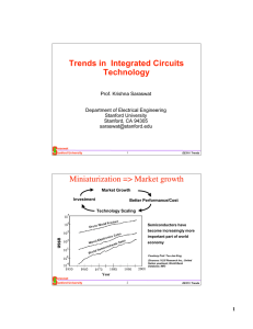 Trends in Integrated Circuits Technology