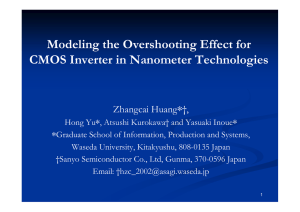 Modeling the Overshooting Effect for CMOS - ASP
