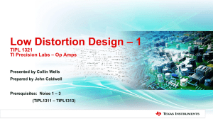Low Distortion Design 1 - slides