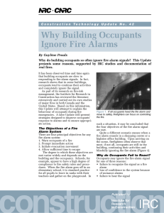 Why Building Occupants Ignore Fire Alarms