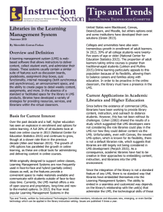 Libraries in the Learning Management System