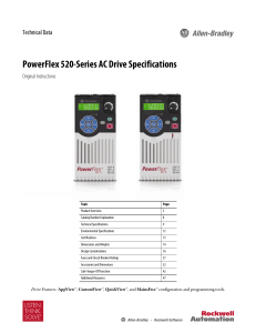 520-TD001E-EN-E PowerFlex 520-Series AC Drive Specifications
