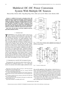 Multilevel DC-DC Power Conversion System with Multiple DC Sources