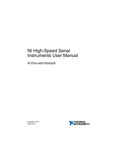 NI High-Speed Serial Instruments User Manual
