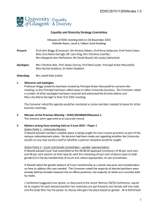 EDSC/20151126/Minutes 1.0 1 Equality and Diversity Strategy