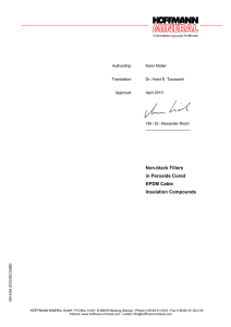 Non-black Fillers in Peroxide Cured EPDM Cable Insulation