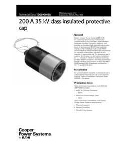 TD650001EN 200 A 35 kV Class Insulated Protective Cap