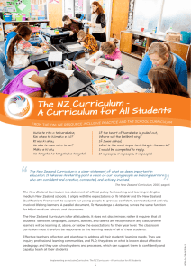 A Curriculum for All Students - NZ Curriculum Online