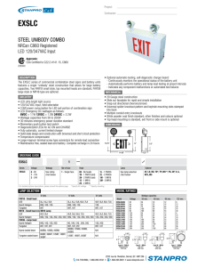 EXSLC Catalog page - Stanpro Lighting Systems