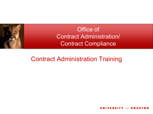 Office of Contract Administration