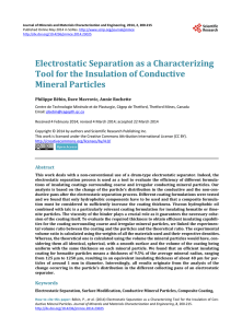 Electrostatic Separation as a Characterizing Tool for the Insulation of