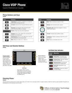 Cisco VOIP Phone - University of Colorado Boulder