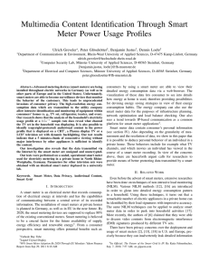 Multimedia Content Identification Through Smart Meter Power