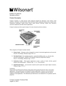 Wilsonart Compact Laminate Data Sheet
