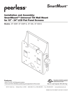 Installation and Assembly: SmartMount™ Universal Tilt Wall Mount