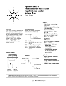 Agilent CNY17-x Phototransistor Optocoupler High Collector