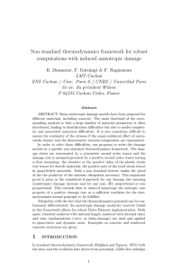 Non standard thermodynamics framework for robust