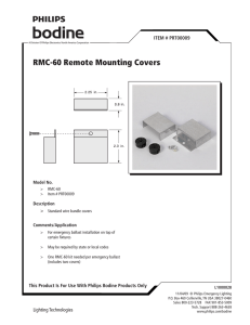 RMC-60 Remote Mounting Covers