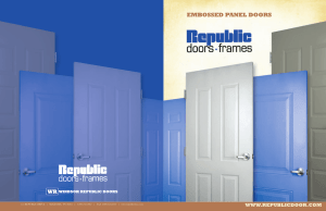 embossed panel doors - Republic Doors and Frames