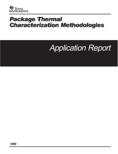 Package Thermal Characterization Methodologies