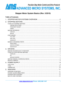 Stepper Motor System Basics (Rev. 5/2010)