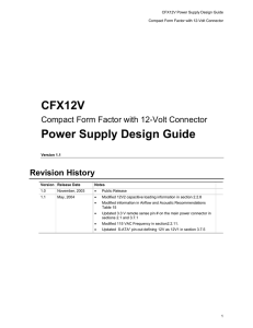 CFX12V Power Supply Design Guide
