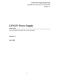 LFX12V Power Supply Design Guide V1.1