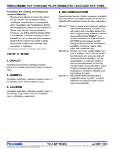 Batteries › Rechargeable Batteries › Lead Acid VRLA › Literature