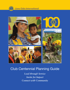 Club Centennial Planning Guide