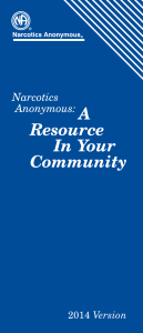 NA: A Resource in Your Community
