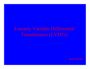 Linearly Variable Differential Transformers \(LVDTs\)