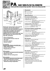 PA FAMILY SERIES/PA•PAF•PAL CONNECTOR