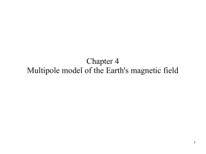 Chapter 4 Multipole model of the Earth`s magnetic field