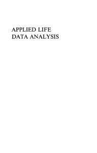 applied life data analysis