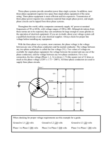 Three-phase systems provide smoother power than single systems