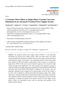 A Traction Three-Phase to Single