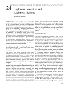 Adelson, Lightness perception and lightness illusions, 2000.