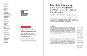 The Light Monarchy: Luminous Wallpaper as Wall Power in