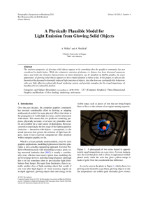 A Physically Plausible Model for Light Emission from Glowing Solid