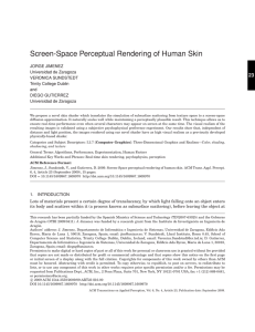 Screen-Space Perceptual Rendering of Human Skin