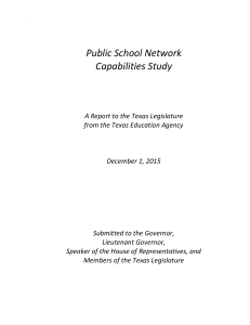 Public School Network Capabilities Study