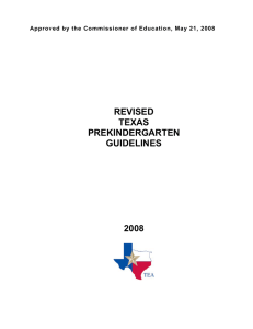 Table of Contents - Texas Early Childhood Professional