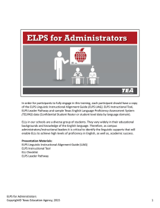 ELPS for Administrators Trainer Notespdf