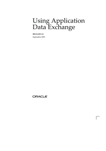 Using Application Data Exchange