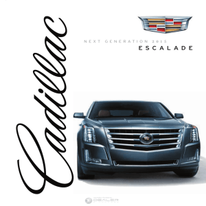 2015 Cadillac Escalade Brochure - Dealer E