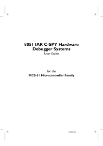 8051 IAR C-SPY Hardware Debugger Systems User Guide