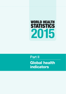 Global health indicators - World Health Organization