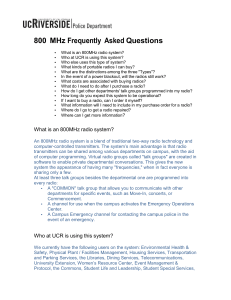 800 MHz Frequently Asked Questions