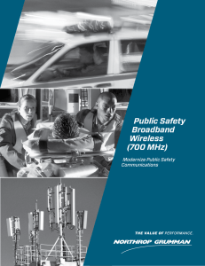Public Safety Broadband Wireless (700 MHz)