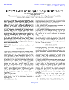 review paper on google glass technology